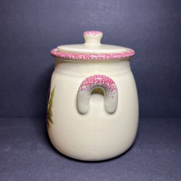 VTG Commodities Ceramic Snowman Family Double Handle Christmas Canister w/ Lid - Picture 3 of 9